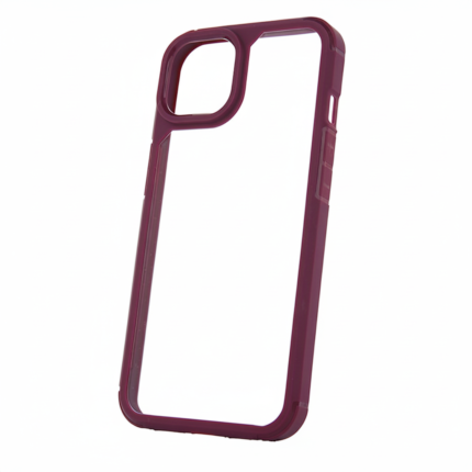 Color Shock maroon hybrid case for Samsung Galaxy A34 5G, dual-layer TPU and PC, durable drop protection