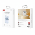 XO X33 TWS Bluetooth earphones in blue with charging case, ergonomic stem-style design