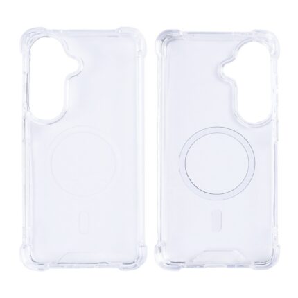 Rixus Anti-Burst Case With MagSafe For Samsung Galaxy S26 Transparent