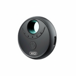 XO CRP02 black hidden camera detector, compact design with LED indicators and Type-C charging port