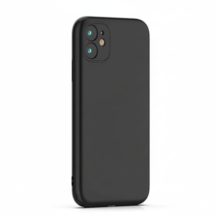 Samsung Galaxy A07 4G matte black ultra-slim silicone phone case with soft-touch finish