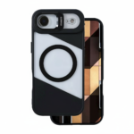 Fusion Mag black MagSafe case for iPhone 17 Air 6.6 inch, pro lens mount, dual-tone design, reinforced camera ring