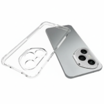 Anti Shock 1.5mm transparent TPU case for Honor 400 with reinforced corners, clear design