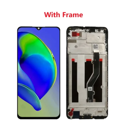 LCD Assembly With Frame For ZTE Blade V40 Smart (A7040) (Refurbished) (All Colors)