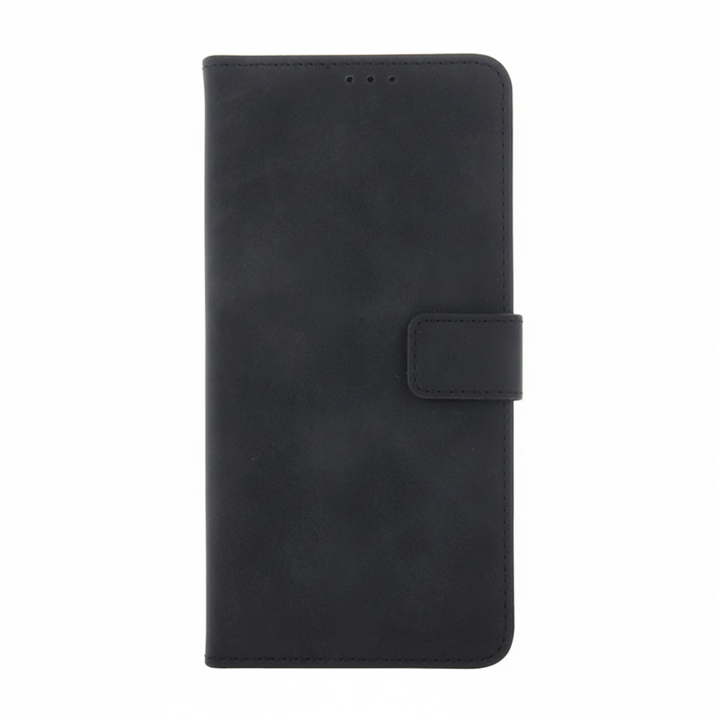 f4GIBh.png Samsung Galaxy A32 4G wallet case in matte black faux leather with card slots and magnetic closure
