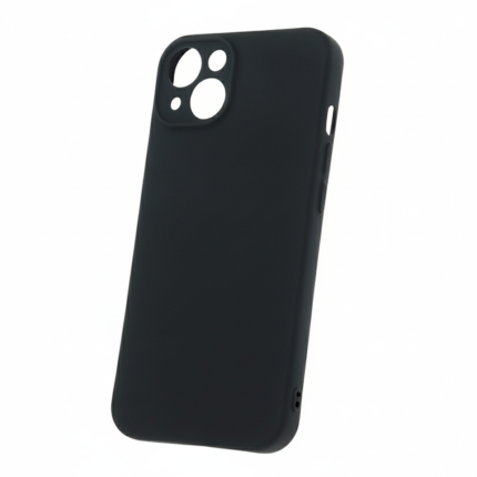 Samsung Galaxy S26 black matte silicone case, slim-fit with precise cutouts and raised camera protection
