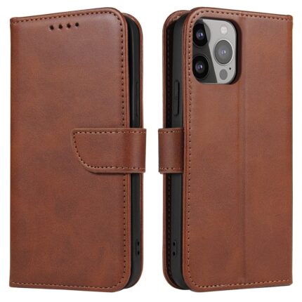 iPhone 13 Pro Max - BookCase - Telefoonhoesje - Stylish Book Photo For I-Phone 13 Pro Max 6,7 - Bruin