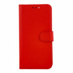Red Smart Classic faux leather wallet case for Samsung Galaxy A17, magnetic closure and stitched detailing