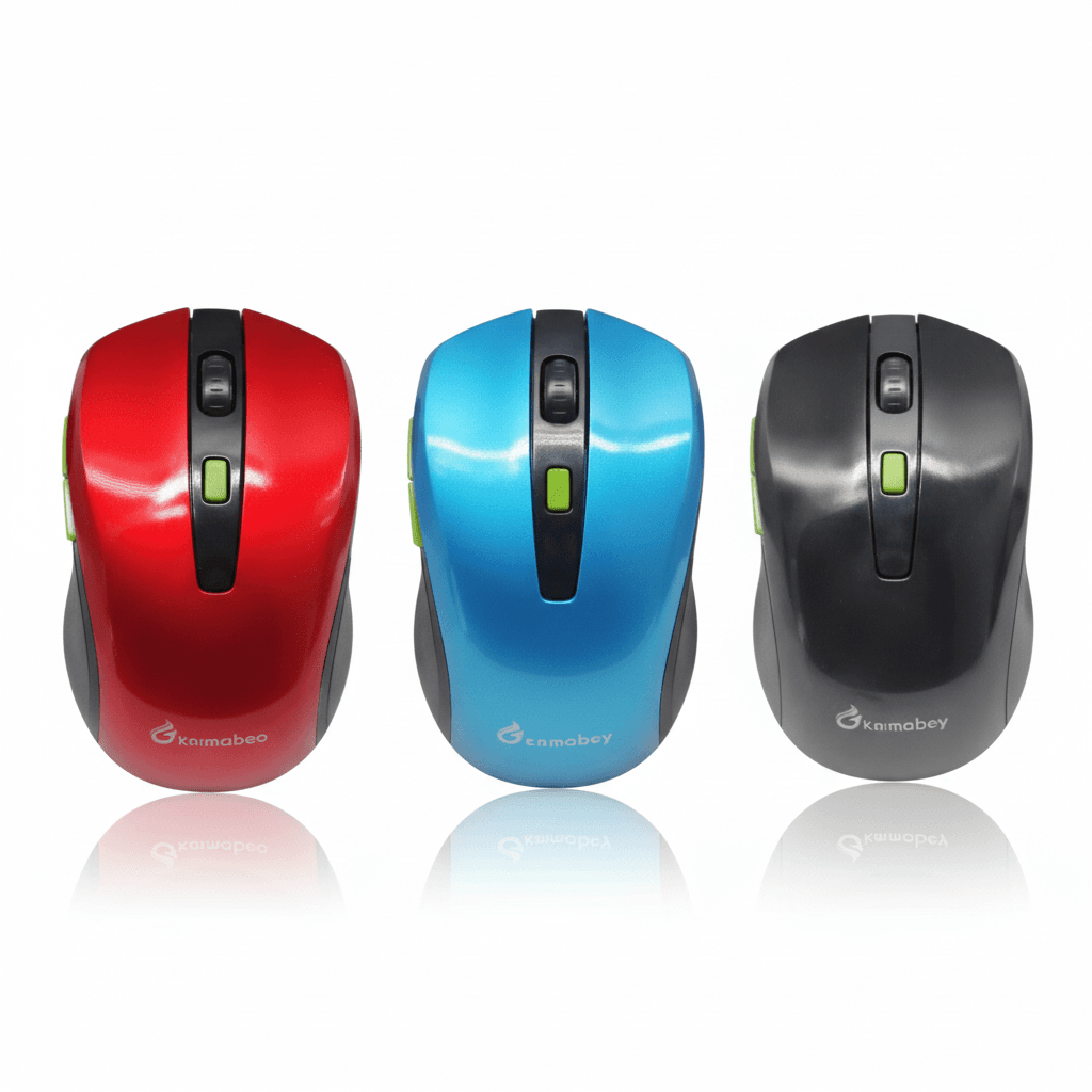 wE9WF7.png ZR694 Enmebuy M-S03 Wireless Optical Gaming Mouse in metallic finish, ergonomic shape, with USB nano receiver