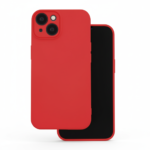 Honor 400 Lite red silicone case with matte finish, soft grip, shockproof protection, and vibrant color