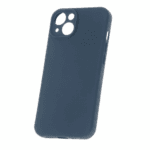 Samsung Galaxy A07 4G in deep navy blue matte silicone case with slim, protective design