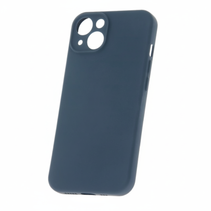 Samsung Galaxy A07 4G in deep navy blue matte silicone case with slim, protective design