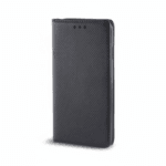 Smart Magnet black textured folio case for Xiaomi Redmi 15 4G/5G EU, slim wallet design with card pocket