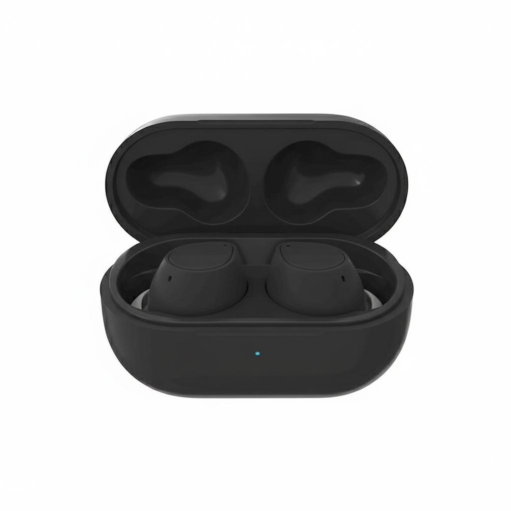 zjQZQp.png Maxlife MXBE-04 TWS Bluetooth earphones matte black with compact USB-C charging case