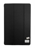 Samsung Galaxy Tab S10 FE Plus black smart book cover case with tri-fold stand and S Pen holder