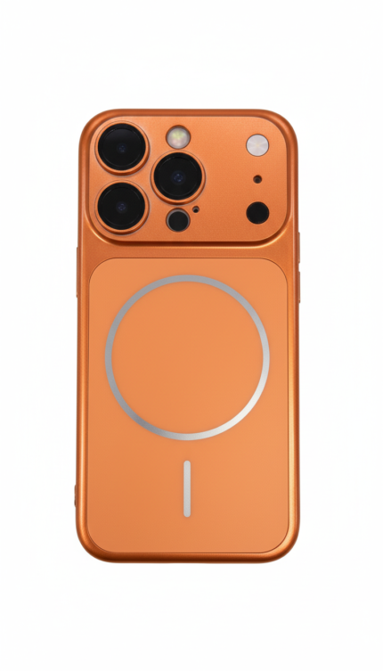 Custom iPhone Pro look case with Apple logo, full-body cover, fits iPhone 13 Pro to 17 Pro Max, sleek protective design