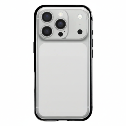 Rixus Crash Guard Case for Apple iPhone 17 Pro in light grey with reinforced hybrid bumper and raised camera protection