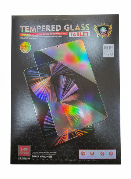 Samsung Galaxy Tab S9 FE 10.9-inch matte anti-glare tempered glass screen protector installed