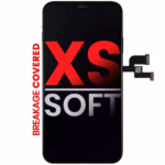 iPhone XS soft OLED replacement screen assembly with frame, premium quality display, 5.8-inch, aftermarket pro