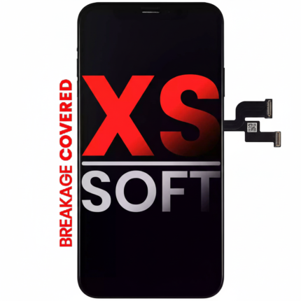iPhone XS soft OLED replacement screen assembly with frame, premium quality display, 5.8-inch, aftermarket pro