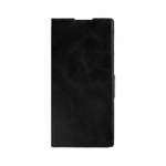 Rixus black wallet case with pen holder for Samsung Galaxy Z Fold 7, premium faux leather design