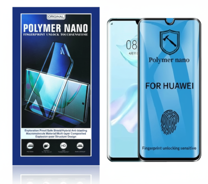 Polymer Nano Screen Protector for Huawei P30 Pro with curved edges, ultra-thin PMMA PET film