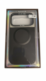 iPhone 17 Pro Max case, MagSafe-compatible, black and cream silver, shockproof, with raised camera protection