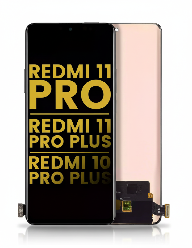 Refurbished OLED display assembly for Realme 11 Pro, 11 Pro Plus, 10 Pro Plus in assorted colors, no frame shown