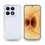 Rixus Transparent Anti-Burst Case for Xiaomi 17 with reinforced bumper corners and clear design