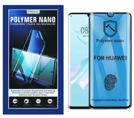HUAWEI P40 Pro Nano Polymer Full Glue curved screen protector, flexible, fingerprint sensitive, clear finish
