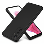 Samsung Galaxy A35 5G matte silicone case three-pack in black, blue, and green with slim and colorful design