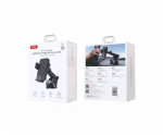 XO WX043 black wireless car charger and suction mount for 4.7-6.9 inch smartphones, in-use dashboard setup