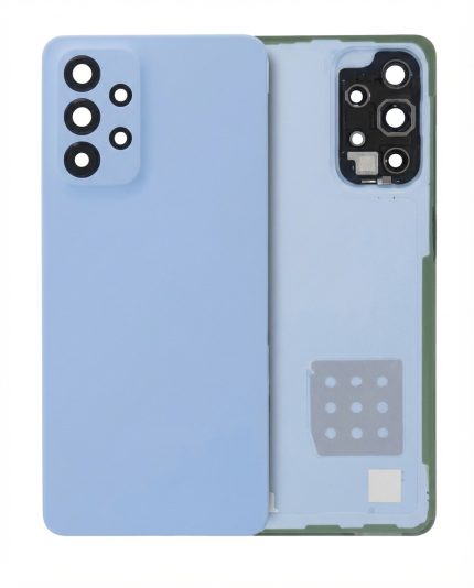 Samsung Galaxy A52 and A52s 5G blue replacement back cover with camera lens and matte finish