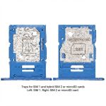 Samsung Galaxy A15 5G Dual SIM and microSD card tray in Optimistic Blue, hybrid slot replacement