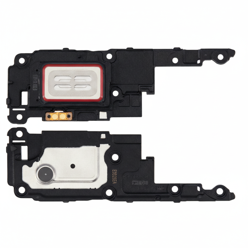 Samsung Galaxy S23 Ultra replacement earpiece with antenna cover, PC-GF30, gold contacts, red silicone gasket