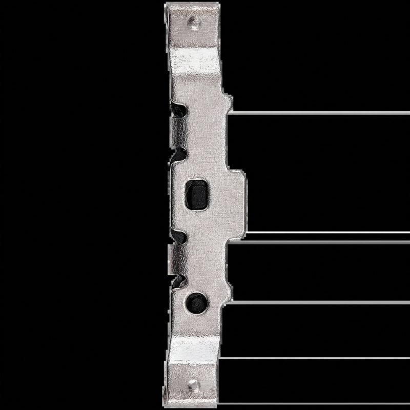 Samsung Galaxy A15 button bracket replacement, metal frame with black inserts, compatible with A15 4G/5G models