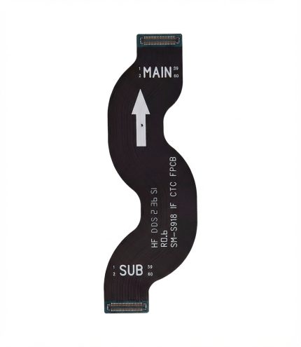 Main flex cable for Samsung Galaxy S23 Ultra 5G SM-S918, labeled MAIN and SUB, 60-pin FPCB