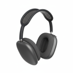 XO BE58 Hybrid ANC wireless headphones in space gray, over-ear design with mesh headband and textile ear cushions
