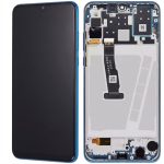 Refurbished Peacock Blue LCD Assembly with Frame for Huawei P30 Lite or Nova 4e, Full HD screen, front and back view