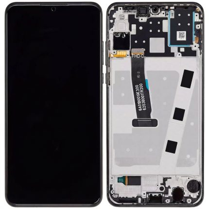 Huawei P40 Lite 5G, Nova 7 SE LCD display assembly with frame, black, OEM-quality, Full HD+ replacement part