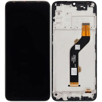 Infinix Hot 9 Play X680 refurbished LCD assembly with frame, full kit in black, replacement display