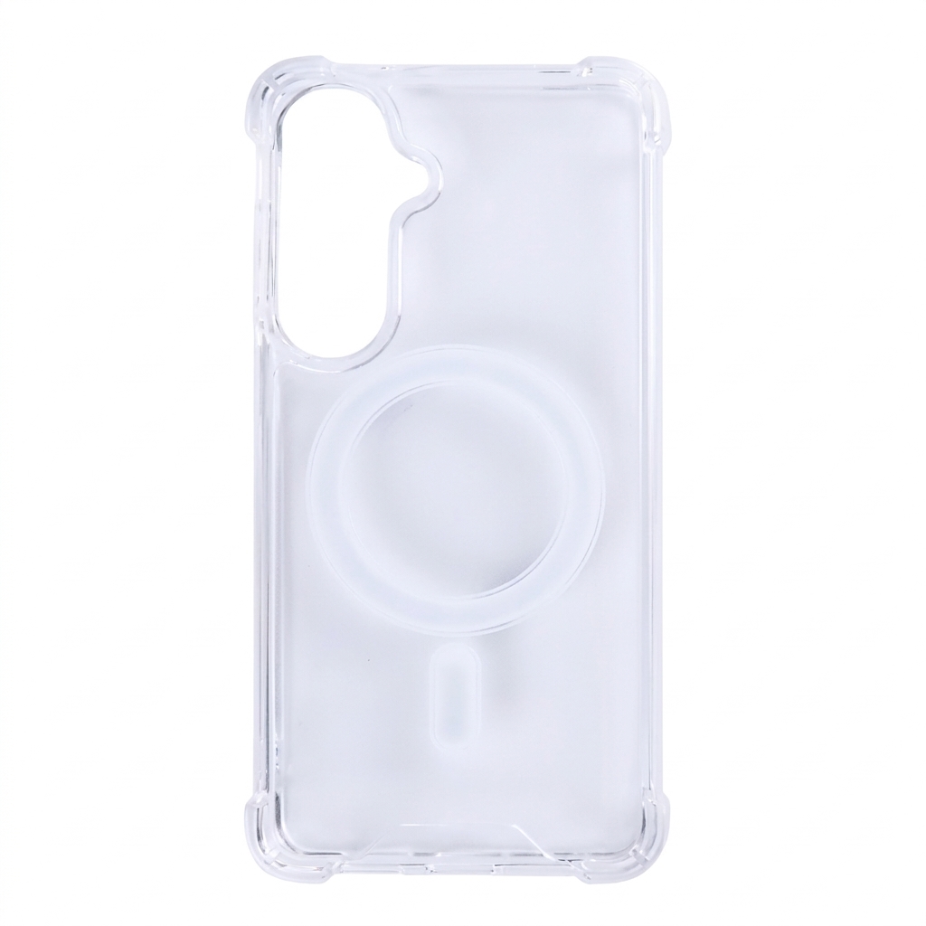 6RvUvB.jpg Rixus Anti-Burst MagSafe Case for Samsung Galaxy A57, transparent clear, slim shockproof design
