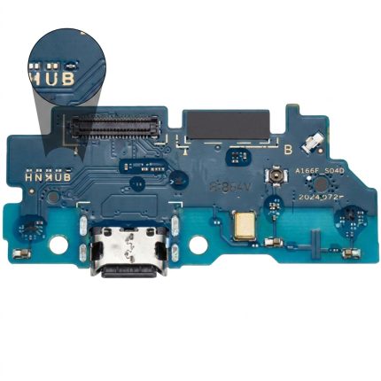 Samsung Galaxy A16 5G charging port sub-board with USB Type-C, mic, and antenna connectors, international version