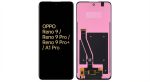Refurbished OLED display assembly Tianma for OPPO Reno 9, Realme 12 Pro – no frame, all colors, clear front view