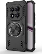 Defender Armor Mag Case in matte black on Xiaomi Redmi Note 15 Pro Plus 5G, rugged design, magnetic ring, kickstand