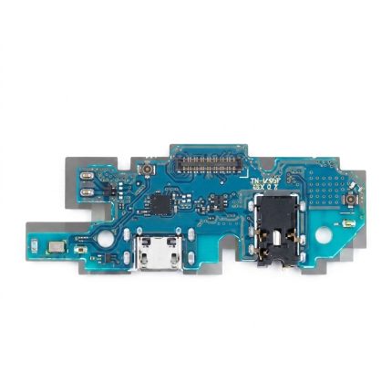 Samsung Galaxy A10 charging port flex cable with headphone jack and microphone, premium replacement part, SM-A105F compatible
