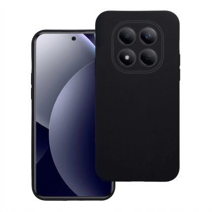Matte black silicone case for Xiaomi Redmi Note 15 Pro 4G (EU), slim design, full camera and screen protection