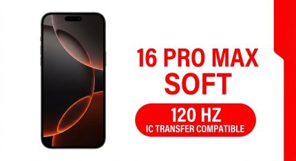 iPhone 16 Pro Max Soft OLED replacement screen, 120Hz XO7 aftermarket, IC transfer compatible