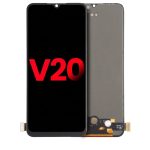 OLED assembly without frame for Vivo V20, compatible with all colors, high-quality replacement screen part
