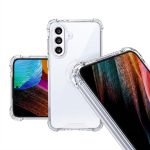 Rixus Clear Anti-Burst Case for Samsung Galaxy A56 - transparent, slim shockproof TPU bumper